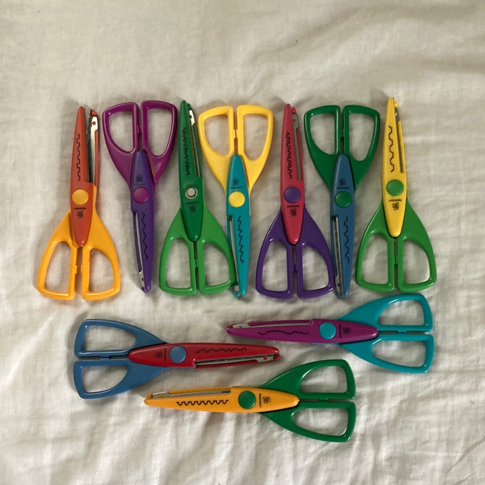 Set of 10 Craft Scissors